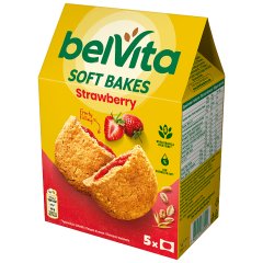 belVita soft bakes ciastka zbożowe o smaku orzechów laskowych z nadzieniem - - 250 g