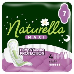 Naturella Maxi Podpaski Night Ze Skrzydełkami, rozmiar 4, 7