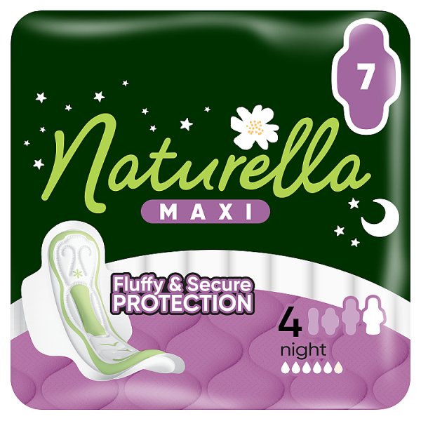 Naturella Maxi Podpaski Night Ze Skrzydełkami, rozmiar 4, 7