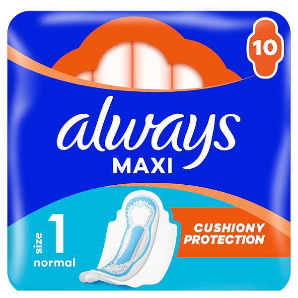 Always Maxi Podpaski Ze Skrzydełkami Normal (Rozmiar 1) 10 Podpaski