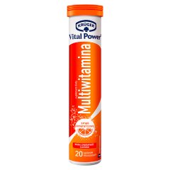 Krüger Vital Power Multiwitamina smak pomarańczowy 90 g (20 sztuk)
