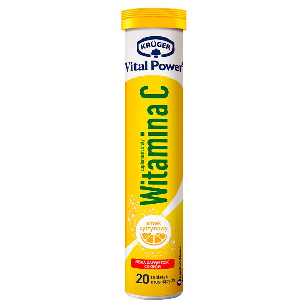 Krüger Vital Power Witamina C smak cytrynowy 84 g (20 sztuk)