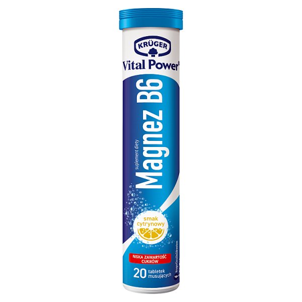 Krüger Vital Power Magnez B6 smak cytrynowy 80 g (20 sztuk)