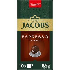 Jacobs Espresso Intenso Kawa mielona w kapsułkach 52 g (10 sztuk)