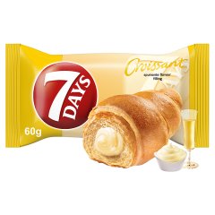 7Days Croissant rogalik z ciasta francuskiego z nadzieniem o smaku spumante - 60 g