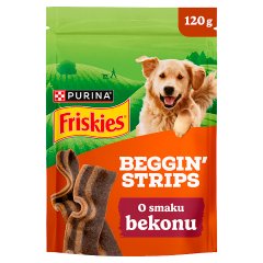 Friskies Beggin' Strips Uzupełniająca karma dla dorosłych psów o smaku bekonu 120 g