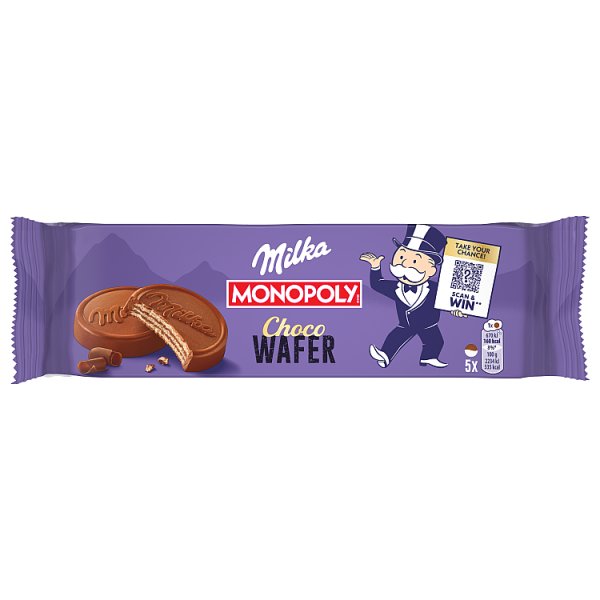 Milka Choco Wafer Wafelek z kremem kakaowym oblany czekoladą mleczną 150 g (5 x 30 g)