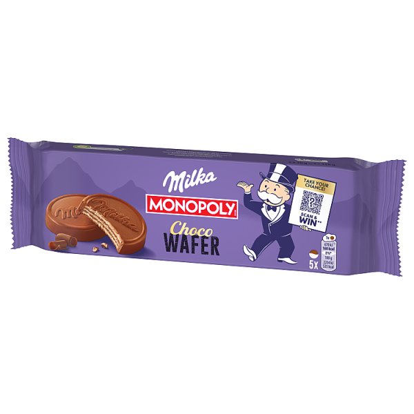 Milka Choco Wafer Wafelek z kremem kakaowym oblany czekoladą mleczną 150 g (5 x 30 g)
