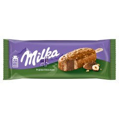 Milka Lody orzechowe z sosem z czekoladą mleczną i pastą z orzechów laskowych 90 ml