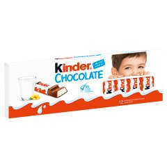 Kinder Chocolate Batonik z mlecznej czekolady z nadzieniem mlecznym 150 g (12 sztuk)