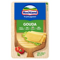 Hochland Ser żółty gouda w plastrach 135 g