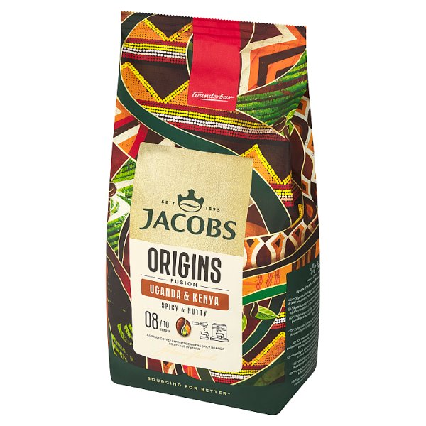 Jacobs Origins Fusion Uganda &amp; Kenya Kawa ziarnista palona 1000 g