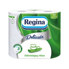 Regina Delicate Papier toaletowy odświeżający aloes 4 rolki