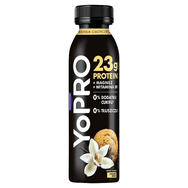 Danone YoPro Jogurt pitny smak wanilia-ciasteczko 270 g