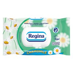 Regina Nawilżany papier toaletowy z ekstraktem z rumianku i aloesu 42 sztuki