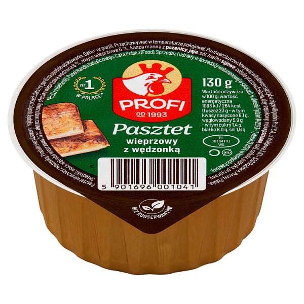 Profi Pasztet wieprzowy z wędzonką 130 g