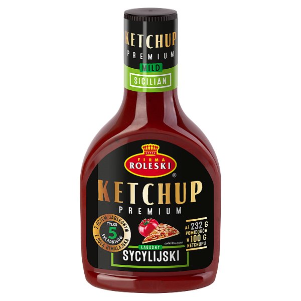 Firma Roleski Ketchup premium łagodny sycylijski do pizzy 465 g