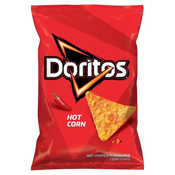 Doritos Hot Corn Chipsy kukurydziane o smaku ostrej papryki 100 g
