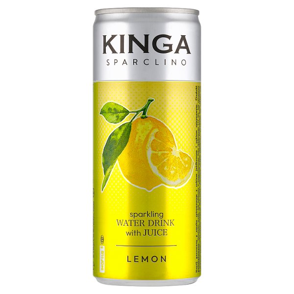 Kinga Sparclino Napój gazowany o smaku cytrynowym 250 ml