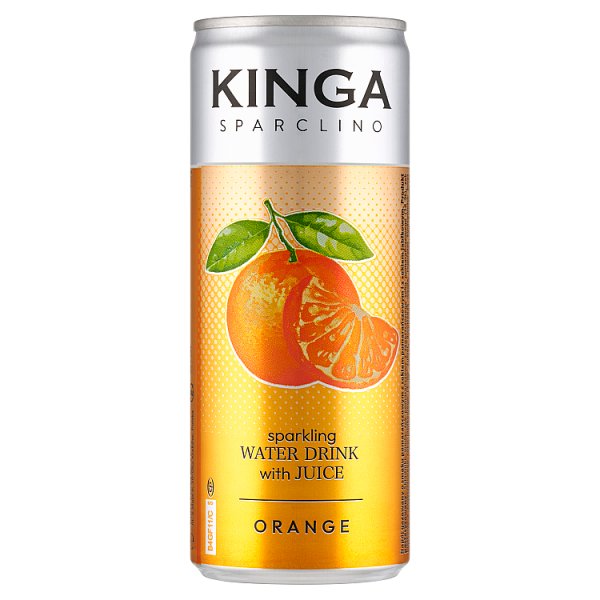 Kinga Sparclino Napój gazowany o smaku pomarańczowym 250 ml