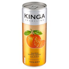 Kinga Sparclino Napój gazowany o smaku pomarańczowym 250 ml