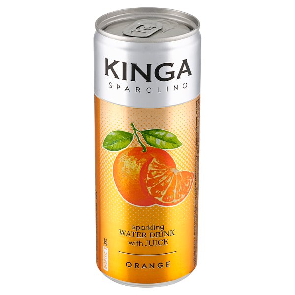 Kinga Sparclino Napój gazowany o smaku pomarańczowym 250 ml