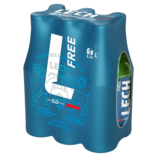 Lech Free Piwo bezalkoholowe 1,98 l (6 x 0,33 l)