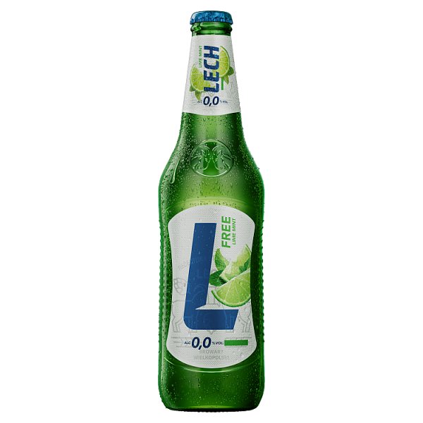 Piwo Lech Free limonka-mięta 0% do ceny doliczana jest kaucja 1 zł 
