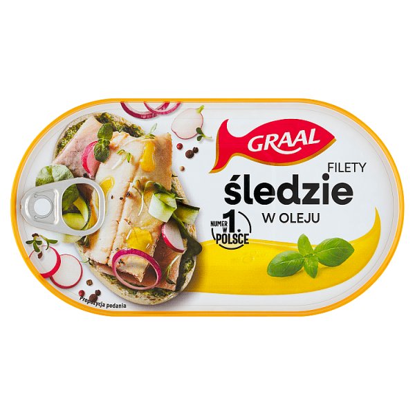 Graal Filety ze śledzia w oleju 170 g