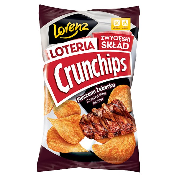 Crunchips Chipsy ziemniaczane pieczone żeberka 130 g