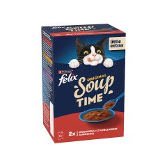 Felix Soup Time Original Karma uzupełniająca dla dorosłych kotów 6 x 48 g