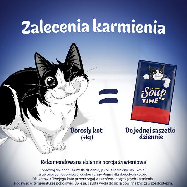 Felix Soup Time Original Karma uzupełniająca dla dorosłych kotów 6 x 48 g