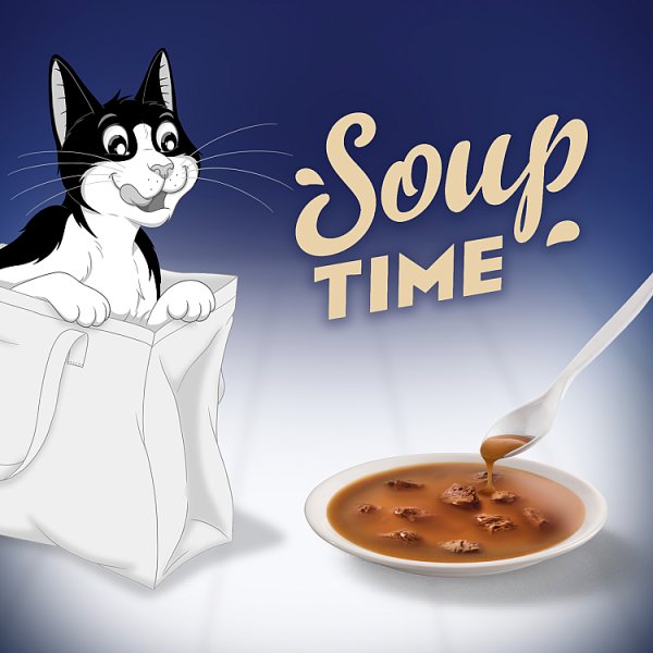 Felix Original Soup Time Karma uzupełniająca dla dorosłych kotów 6 x 48 g
