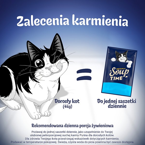 Felix Original Soup Time Karma uzupełniająca dla dorosłych kotów 6 x 48 g