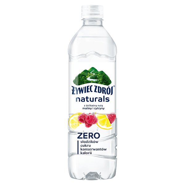 Napój ngaz Żywiec Zdrój naturals z nutą maliny i cytryna doliczana jest kaucja 0,50 zł