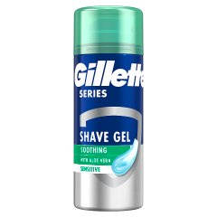 Gillette Series Kojący żel do golenia z aloesem, 75 ml