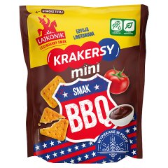 Lajkonik Krakersy mini smak BBQ 100 g