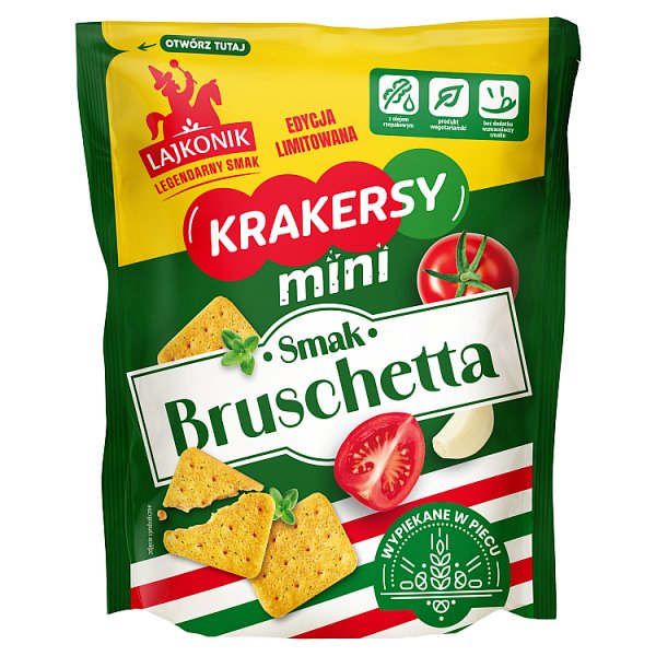 Lajkonik Krakersy mini smak bruschetta 100 g