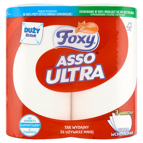 Foxy Asso Ultra Ręcznik kuchenny 2 rolki