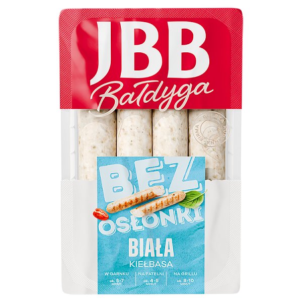 JBB Bałdyga Kiełbasa biała bez osłonki 330 g