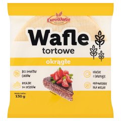 Eurowafel Wafle tortowe okrągłe 130 g