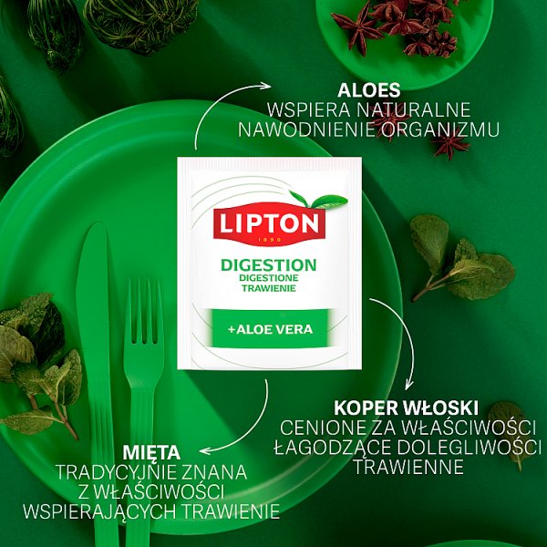 Lipton Herbatka ziołowa trawienie 38 g (20 sztuk)