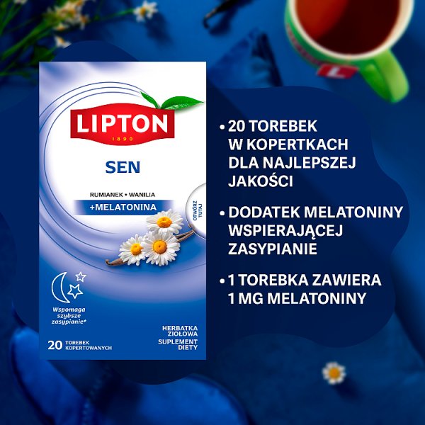 Lipton Sen Herbatka ziołowa sen 34 g (20 torebek)