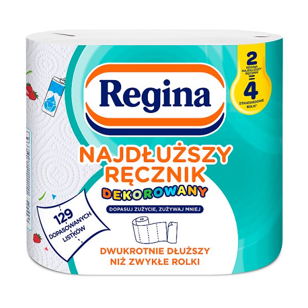 Regina Najdłuższy Ręcznik dekorowany 2 rolki