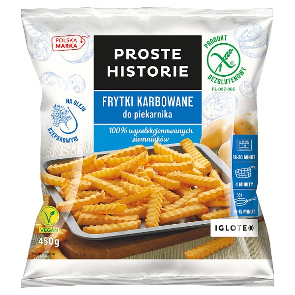 Proste Historie Frytki karbowane do piekarnika 450 g