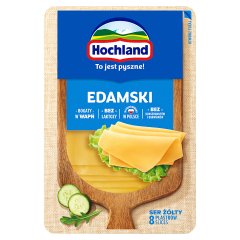 Hochland Ser żółty edamski w plastrach 135 g