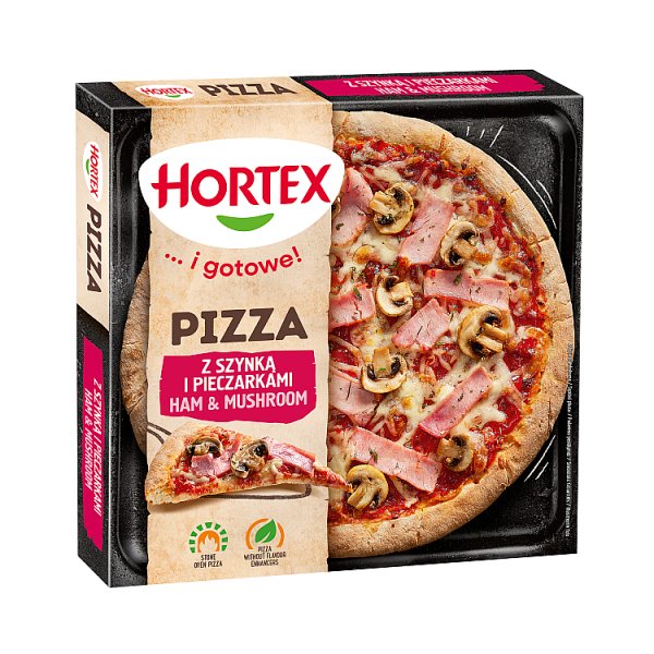 Hortex Pizza z szynką i pieczarkami 345 g
