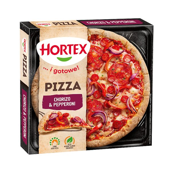 Hortex Pizza chorizo &amp; pepperoni 370 g