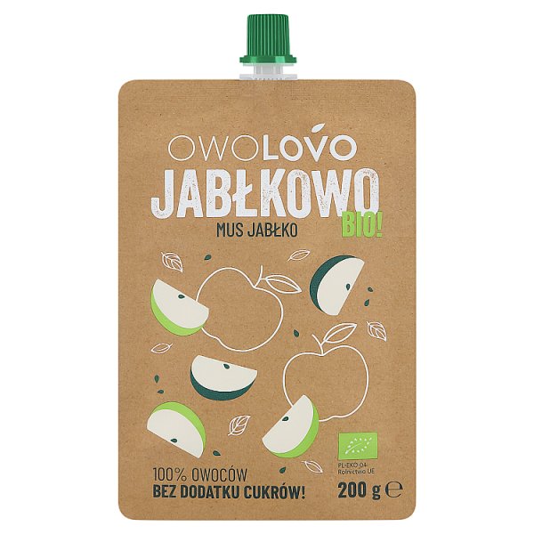Owolovo Bio! Jabłkowo Mus jabłko 200 g