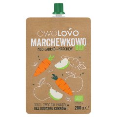 Owolovo Bio! Marchewkowo Mus jabłko marchew 200 g